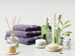 C4D Corona浴室洗簌用品模型 Bathroom supplies