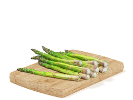 菜板上的芦笋C4D模型 asparagus