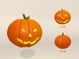 万圣节南瓜灯C4D模型