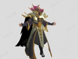 光头游戏人物角色 invoker-rigged-dota2