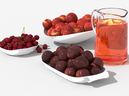 新鲜水果果盘C4D模型