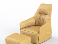 圣莫尼卡沙发脚踏C4D模型Santa Monika Lounge 2015