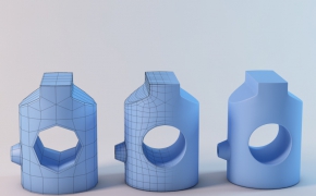 工业机械零件C4D模型 blaizer piece