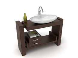 洗手台C4D模型 -025 bathroom 3d model