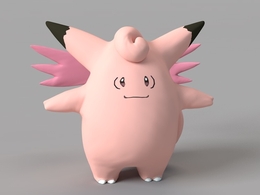 皮可西 神奇宝贝 口袋妖怪 卡通动物精灵C4D模型 Clefable