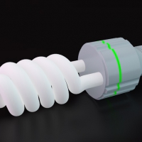 节能灯C4D模型 Energy saving lamp 3D model