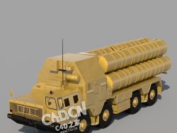 远程核导弹军事车辆C4D模型