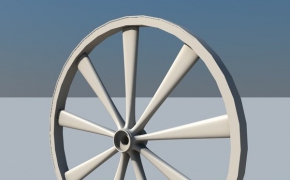 轮子C4D模型 ruota del carro