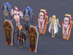 卡通动漫女孩角色人物里利斯C4D模型 Rilith - 3D Model