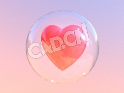 C4D三维立体心形模型 Heart in Love