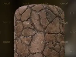 石头路面 石头地面 碎石地面贴图材质素材 Cracked stone ground