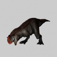 活动的恐龙、吃东西的恐龙3D模型 Dinosaur-Eating（带绑定及动作）