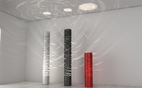 炫彩灯柱C4D模型 tress foscarini