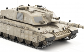 英国挑战者II主战坦克C4D模型 Tank 3D model