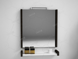 悬挂式化妆镜卫生间厕所浴室洗手间镜子C4D模型