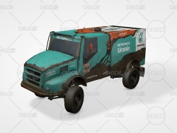 破旧的汽车 IVECO PowerStar 3D model