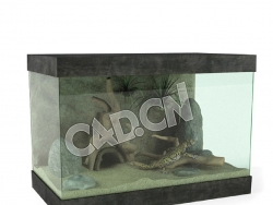 壁虎饲养箱蜥蜴养殖箱C4D模型