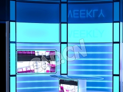 C4D新闻演播室模型 Video Production Pack - News Set