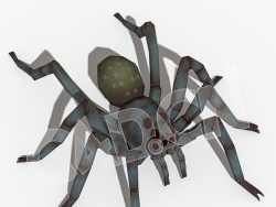 科幻外星生物变异蜘蛛C4D绑定动画模型kogumo