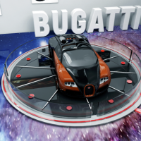 豪车布加迪威龙C4D模型 Bugatti Veyron