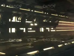C4D OC飞行器机舱科幻场景工程