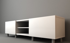电视柜C4D模型 TV cabinet