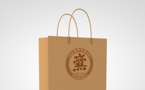 企业VI模型之手提袋C4D模型 The handbag 3D model