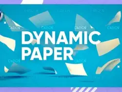 C4D旋风卷起的纸张动画工程 C4D Dynamic Floating Paper