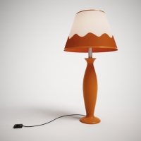 台灯3D模型 Desk lamp（vray）
