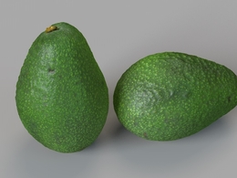 牛油果 鳄梨 油梨 奶油果C4D模型 Avocado 3d model