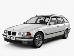 1994款宝马3系旅行车 BMW 3 Series (E36) touring 1994 3D model