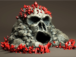 魔鬼石头城C4D模型 Devil's Stone City