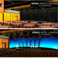 会议酒席大厅C4D模型包 The Pixel Lab – Events & Exhibitions Pack