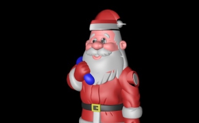 圣诞老人C4D模型 Santa Claus 3d model