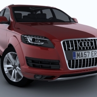 [C4D汽车模型]奥迪Q7 3D模型 audi q7 car 3d models