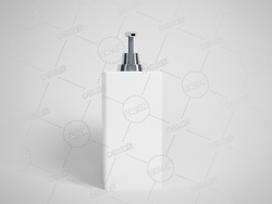 落地一体式陶瓷洗水台水龙头洗手间洗手盆卫生间厕所浴室洗手池C4D模型