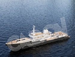 C4D豪华游艇 yacht 3d model