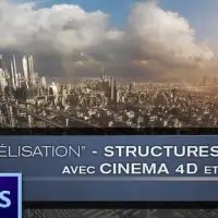 Cinema 4d未来城市建模合成法语教程