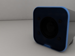 普通小音箱c4d模型