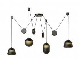布罗基斯品牌行星吊灯PC12373D模型素材下载Planets Pendant Lamp PC1237 by Brokis