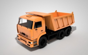 自卸货车C4D模型 Van 3D model