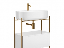 Diva 21号落地式浴室柜卫浴家具3D模型素材下载Diva 21 Floor Vanity Unit by Scarabeo