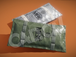 C4D美军自热食品包装袋密封塑料袋模型