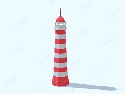 低面多边形灯塔 Lighthouse Beacon
