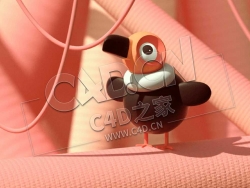 C4D OCTANE卡通小鸟场景模型