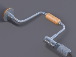 手扳钻手摇钻C4D模型 Hand-Brace-Drill