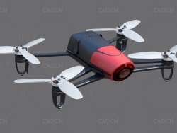 派诺特Parrot Bebop无人机C4D模型
