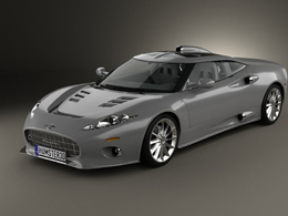 世爵 C8 Aileron超级跑车C4D模型 Spyker C8 Aileron 2008 3D Model