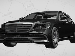 梅赛德斯迈巴赫s650汽车豪华轿车2018款C4D汽车模型下载