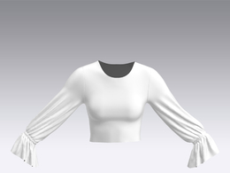 c4d模型女性衣服上衣Sleeves-44